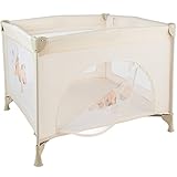 TecTake Baby Laufstall Babybett Kinder Reisebett | inkl. Schlafunterlage + Transporttasche | beige - 3