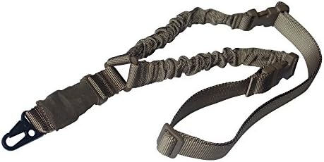ONIVIB 1000D High Density Nylon Tactical Single Point Sling with Adjustable Bungee Rifle Gun Strap System