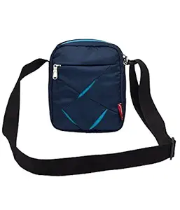 COSMUS Polyester Neck Pouch (Navy Blue _40051669011)