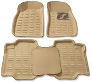 Auto Garh Plastic 3D Mat for Maruti Suzuki Ciaz (Beige) (Ag1621)