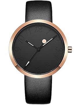 longqi Armbanduhr Fashion weiblich Casual Kleid Uhren mit Quarzwerk Wasserdicht Damen Armbanduhr schwarz