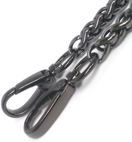 Top Grade Gun Black Diy 8mm Width Lantern Chains Metal Iron Handbag Chains Purse Handles Clutch Straps Crossbody Straps Replacement 59 Inches