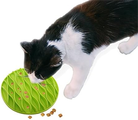 splink Dog Cat Interactive Bowl Slow Fun Feeder Bloat Stop Anti Slip No Gulp Food Feeder Bowl Puzzle Design