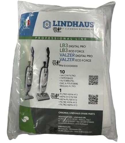 Sacchetti Carta Per Aspirapolvere Lindhaus PH4 - Confezione Da 10 Pezzi | Originali, Resistenti Agli Strappi - Foto 6