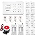 Price comparison product image KERUI G18 GSM Auto Dial & SMS Wireless Home Office Business Security Alarm System DIY kit, with Indoor Siren PIR Motion Detector Door Contact Remote Control iOS Android App-433MHz