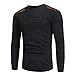 Produktbild BaZhaHei Herren Mode Rundhalsausschnitt Patchwork Herren Pullover Tops Bluse Freizeit Rundhals Stricken Sweatshirt Mantel
