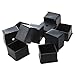 Produktbild TOOGOO (R) 10 Stueck 40mm x 40mm Platz Moebel Tischbein Gummifuss Bezuege - Schwarz