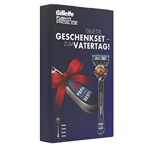 Gillette Fusion ProGlide Rasierer für Männer, Geschenkset - zum Vatertag