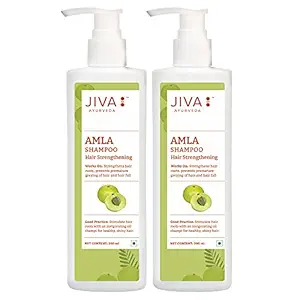 Jiva Amla Shampoo |Anti Hair Fall Shampoo for Men & Women - 200 ml (Pack of 2)