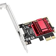 Cudy PE25 2.5Gbit/s PCI Express Netzwerkadapter, 2.5GBase-T PCIe Karte, Wake-on-LAN, Windows 10/8 / 8.1/7, Windows Server, Linux