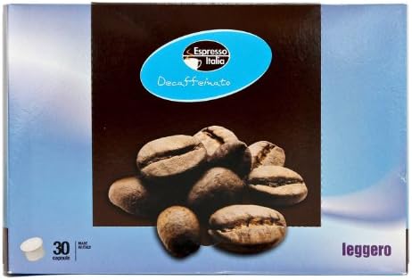 Espresso Italia: "Decaffeinato Leggero" ("Light Decaffeinated") 30 Capsules - Bialetti "Mokona" Compatible