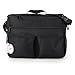 Zicac 33cm*8.9cm*22.9cm Waterproof Oxford Multi Function Insulated Cargo Baby Cooler Bottle Holder Bin Bag Diaper Bag Hanging Pouch Pockets Pram Pallet Pushchair Buggies Stroller Caddy Handlebar Organizer Storage Bag (Black)