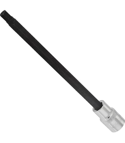 Douille Tournevis 6 Pans Long 4mm KS TOOLS – 3/8", Qualité Pro, Longueur 100mm