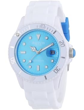Madison New York Unisex-Armbanduhr Candy Time White Fashion Analog Quarz Silikon U4359B1