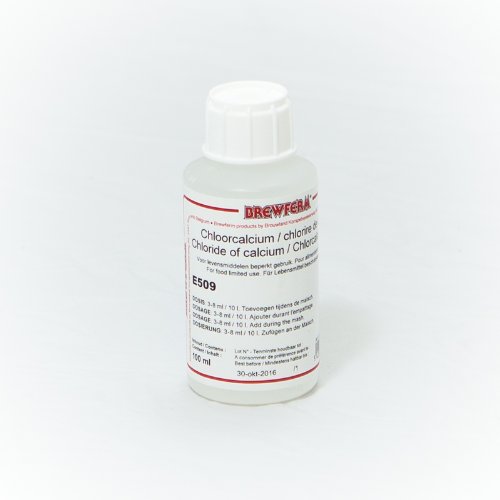 100 ml Calciumchlorid flüssig 33%ige Lösung - (Kalziumchlorid) Brausalz - Käse selber machen - Gerinnungsmittel für bis zu 500 Liter Milch - Tofu selber herstellen CaCl2 E509
