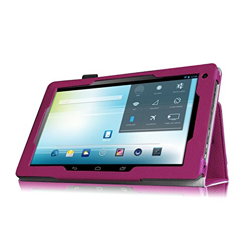 Fintie Odys Ieos Quad 10.1 Hülle Case – Slim Fit Folio Kunstleder Schutzhülle Cover Tasche mit Ständerfunktion für Odys Ieos Quad 25,7 cm 10,1 Zoll Tablet-PC (nicht geeignet für Odys Ieos Quad White Edition), Lila - 4