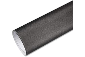 ‎RAPID TECK Rapid Teck® 5,26€/m Premium Aluminium Alu gebürstet Titan Grau 1m x 1,52m - Blasenfrei mit Luftkanälen - Auto Folierung - Car Wrapping Folie - Schwarze Folie Auto