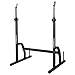 Produktbild ScSPORTS Langhantelständer Hantelständer Squat Rack Kniebeugenständer mit Scheibenaufnahmen, 126-178 x 110 x 100 cm, grau