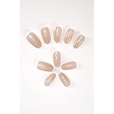 Pop Beauty Insert Nail Set & Harmless Adhesive Hailey Bieber Color