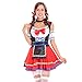 Produktbild Frauen Red Splice Bandage Kostüme Oktoberfest Dirndl Kleid Cosplay Kostüm