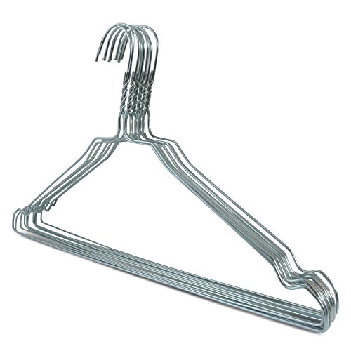Drahtkleiderbügel, Metallkleiderbügel, hochwertig verzinkt, ca. 40cm breit, Materialstärke: 2,3mm, 50 Stück