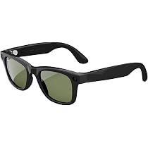 Men Smart Mirrored Sunglasses Wayfarer Shiny Black, G15 Green 