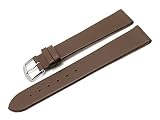 Meyhofer Uhrenarmband Rockhampton 18mm Clip-Anstoß Dunkelbraun Leder glatt matt MyHeklb230/18mm/dbraun/oN