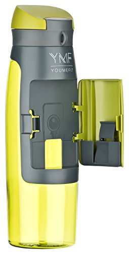 Wasserflasche Sport mit Fach für Geld, Schlüssel / praktische Flasche für Fitness, Training, Gym, Outdoor, Schule, Freizeit / Trinkflasche – BPA frei, auslaufsicher / sports water bottle – 750ml - 3