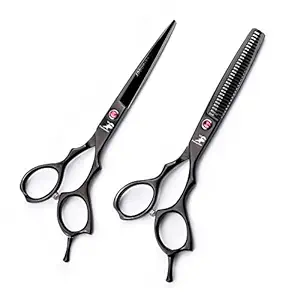 Black: 6.0 Inch Professional Barber Hairdressing Cutting Shear - Salon Hair Texture/Thinning Scissor For Hair Stylist - By Freelander (Black)