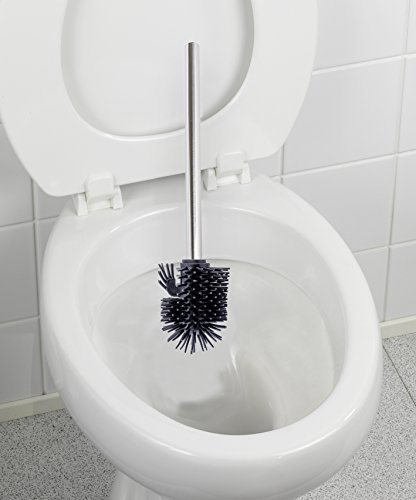 Wenko 196022500 Raumspar WC-Center Garnitur mit Ersatzrollen- und Feuchttücher-Halter, verchromtes Metall, silber glänzend, 18 x 34 x 84,5 cm - 3