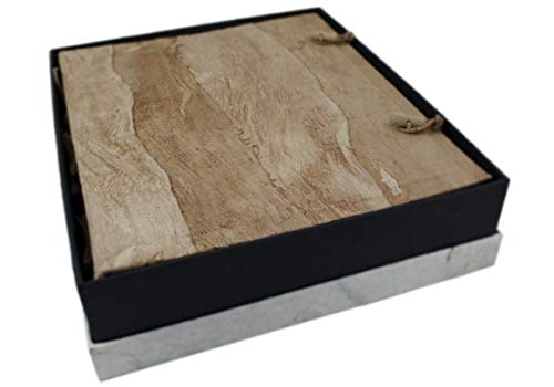 Life Arts Bark Álbum de Fotos de Corteza Hecho a Mano Grande Natural