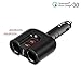 Produktbild VOASTEK Doppel Zigarettenanzünder Adapter, Dual 12V / 24V Auto Steckdosen Verteiler + 2xQC3.0 USB Port USB KFZ Ladegerät für Handys Tablets GPS MP3 Player Auto Kühlschrank DVD und mehr