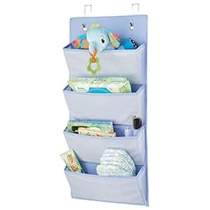 mDesign Hängeaufbewahrung mit 4 großen Taschen – Kinderzimmer