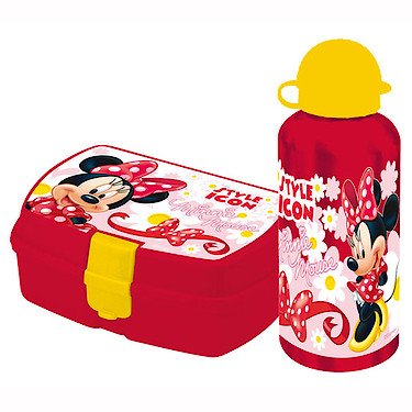 Preisvergleich Produktbild Minnie Mouse Brotdose und Trinkflasche [UK Import]