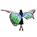 Produktbild KPILP Egypt Belly Wings Dancing Übergröße Butterfly Wings Dance Accessories No Sticks Pixie Poncho für Show/Daily/PartyGrün