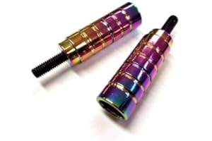 M.A.D MYLDAN AUTO DESIGN MULTI COLOUR STUNT SCOOTER PEGS WITH HARDENED STEEL AXLE BOLTS (12.9) PAIR