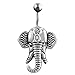 Produktbild Contever® Niedlich Elefantenkopf Nabelpiercing - 316L Chirurgenstahl Anti-Allergie Nabel-Ring-Bauch-Ring baumeln Piercing