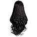 Produktbild Komise Lange Perücke der lockigen Haare der europäischen und amerikanischen Perücken der chemischen Faser der Frauen (One Size, schwarz)