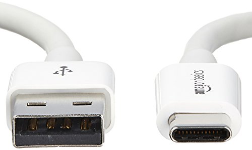 AmazonBasics USB Typ C auf USB A 2.0 Kabel – 2,7 Meter, Weiß - 2
