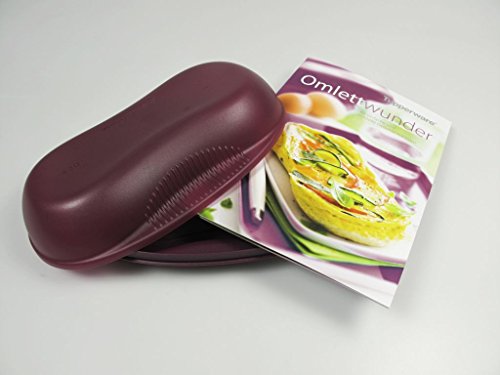TUPPERWARE Mikrowelle Omelett-Meister lila Omlettwunder Eier Mikro mit Rezept 9756