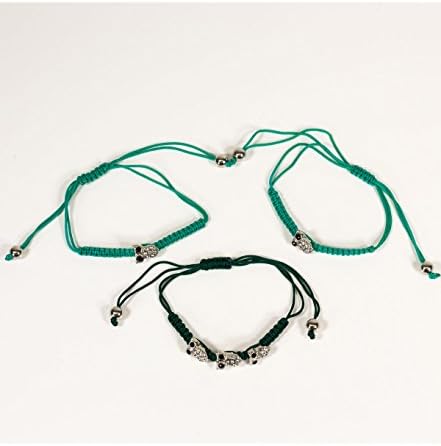 Blue Moon Beads ZJ-002-00116 Jewelry Owl Bracelet Set, Teal