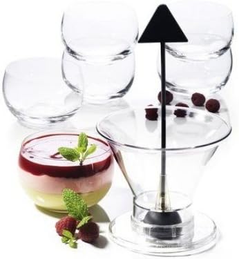 Supreme Cocktail Transparent Verrine + Floater for Preparation of Layered Soups and Aperitifs