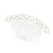 Faux Pearl Rhinestones Bridal Hair Comb Slide Clip Hair Accessories