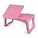 Produktbild KHSKX Laptop-Schreibtisch, Tablet-Computer-Schreibtisch, Bett Falten kleiner Schreibtisch, faul Tisch mit Kühler, 560 * 330 * 330 mm,2