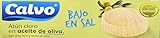 Fuente proteína Calvo Atun Claro en Aceite de Oliva, Bajo en Sal - Pack de 3 x 80 g - Total: 240 g