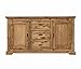 Produktbild André Chalet ETIENNE, C-07905-165, Sideboard 165cm, 3 SK, 2 Türen, Akazie teilmassiv, gebürstet und lack, Trüffel, B/H/T 165/90/45