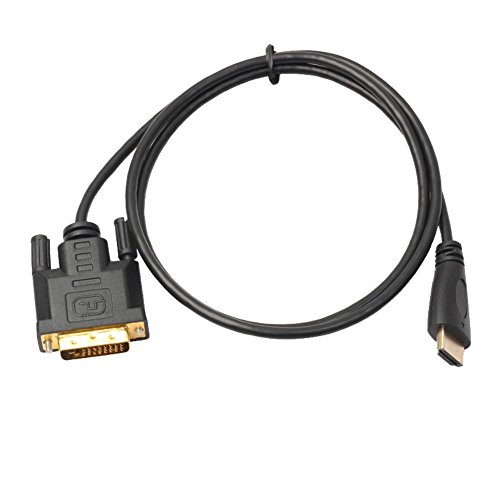 Wingogo Gold-24 + 1 HDMI-Stecker auf DVI-D-Stecker-Kabel für HDTV, Plasma-TV, DVD und Beamer