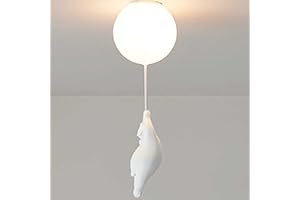 LZH FILTER Moderne Bären-Deckenleuchte, Süße Bären Fangende Ballon-Deckenlampe, Cartoon Bär Kronleuchter, Ballon Dekorative Lampen, für Kinderzimmer Kindergarten