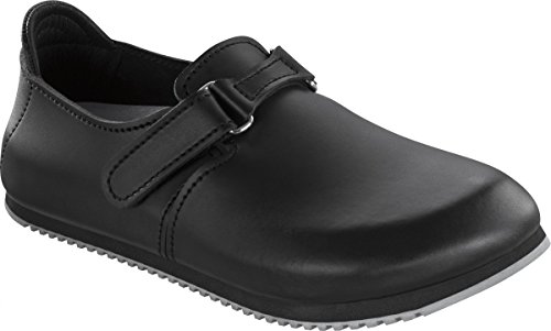 Preisvergleich Produktbild Birkenstock 583186-42-schmales Fußsbett Superlauf-Berufsschuh LINZ Naturleder SCHWARZ Gr. 42 Fußbett
