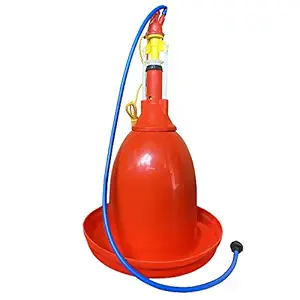 Cooltronics Jumbo Drinkers for Farm Chicken Poultry Drinkers for 50 Birds Bell Drinkers with Bell Diameter 350mm.